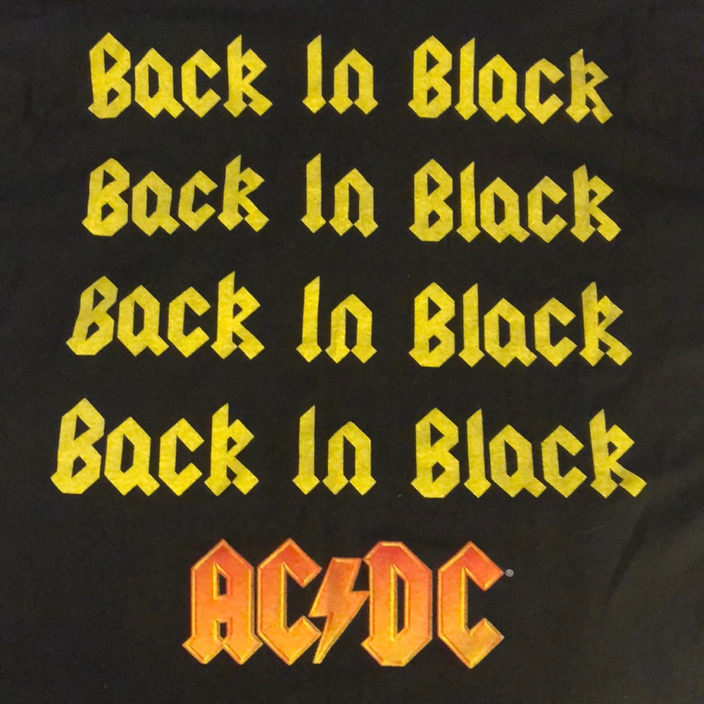 Torrid Black AC/DC Tee Sz 0